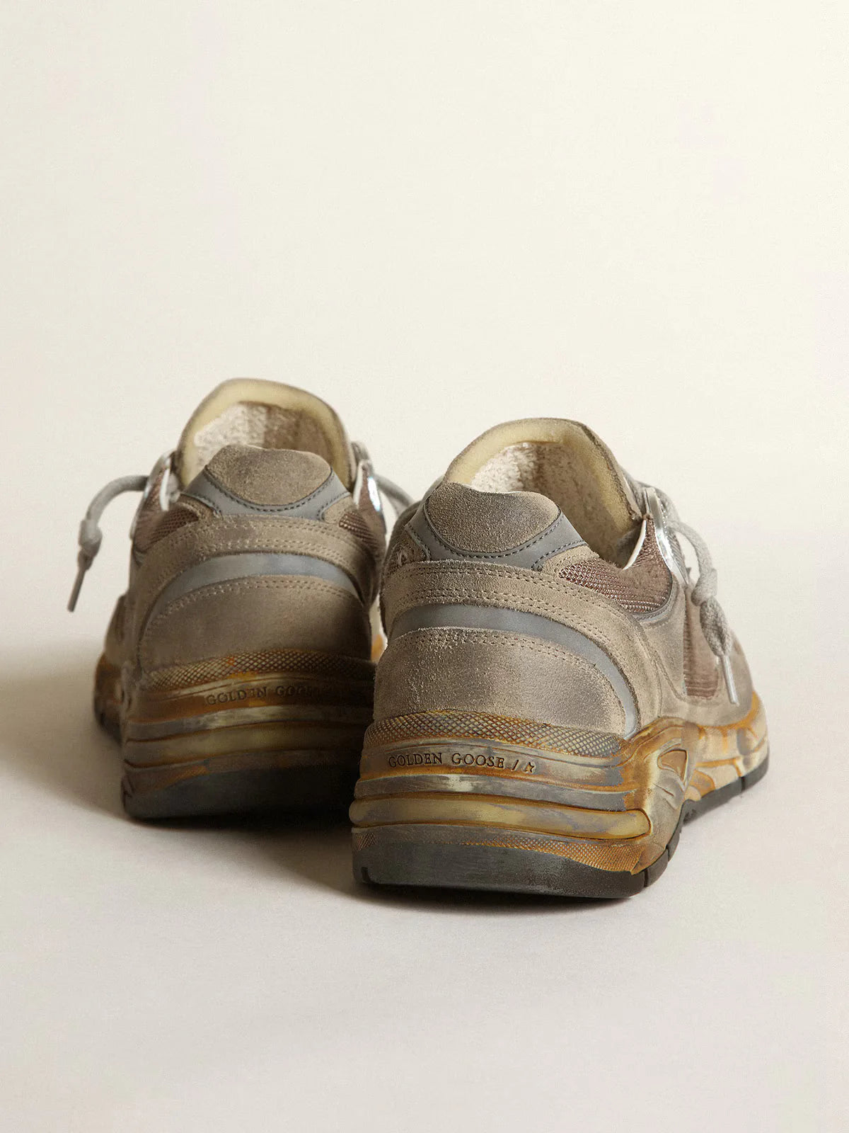 Dad-Star en résille et daim gris tourterelle